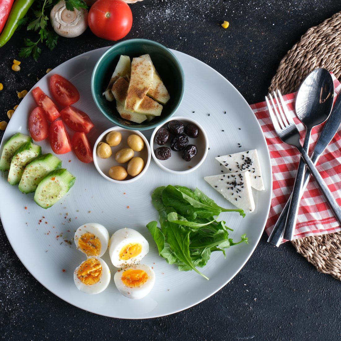 Fit Kahvaltı Tabağı