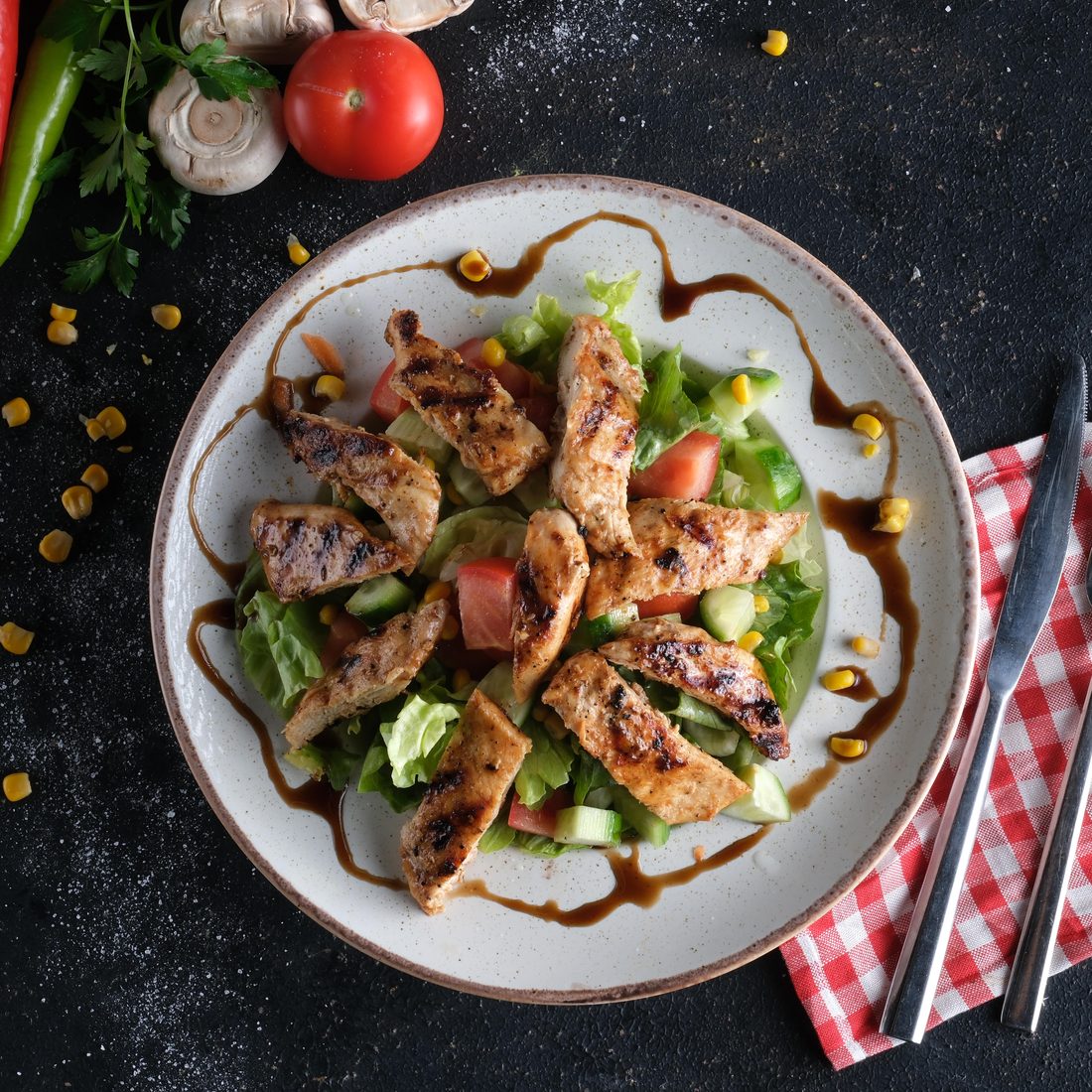 Tavuklu Sezar Salata